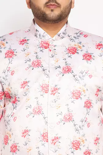 pink printed jodhpuri