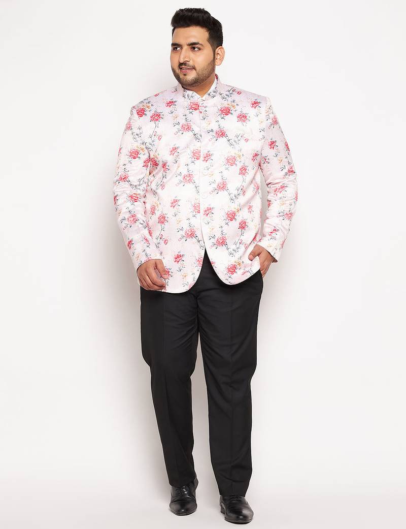 pink printed jodhpuri
