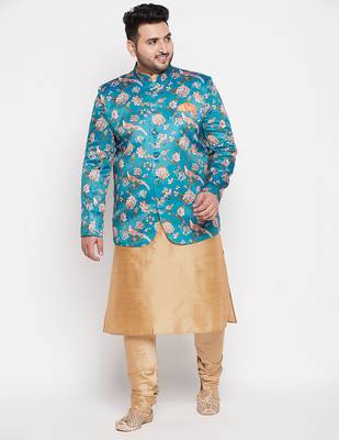 rose gold silk blend ethnic combo set 1