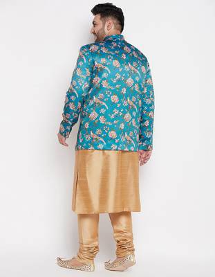 rose gold silk blend ethnic combo set 3