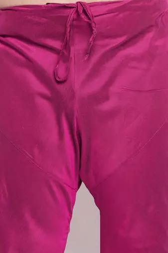 pink viscose blend ethnic combo set