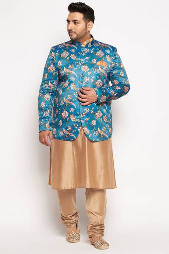 rose gold viscose blend ethnic combo set