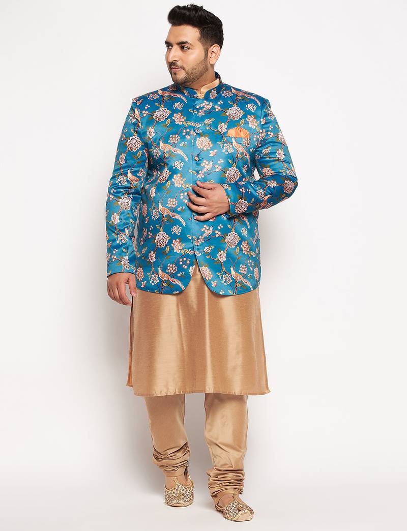 rose gold viscose blend ethnic combo set