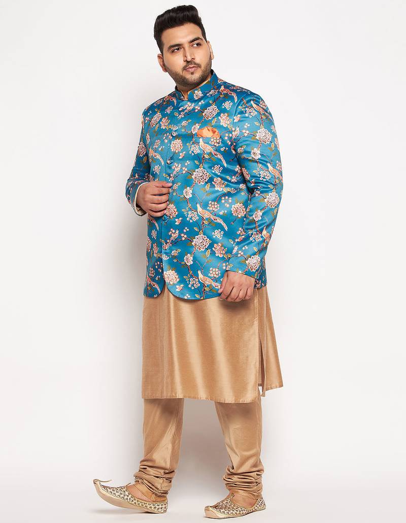 rose gold viscose blend ethnic combo set