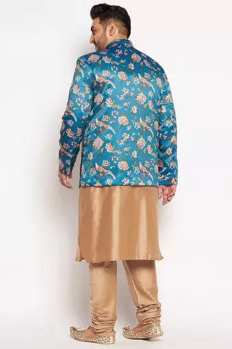 rose gold viscose blend ethnic combo set