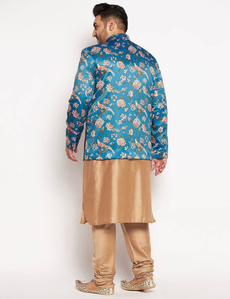 rose gold viscose blend ethnic combo set