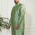 mint green silk blend kurta