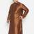 coffee brown silk blend kurta