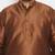 coffee brown silk blend kurta