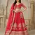 Red Bridal Ensemble with Elephant Motifs