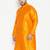 orange silk blend kurta