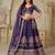 Royal Purple Wedding Lehenga with Elephant Motifs