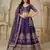 Royal Purple Wedding Lehenga with Elephant Motifs