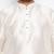 cream silk blend kurta pyjama set