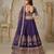 Royal Purple Wedding Lehenga with Elephant Motifs