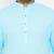 aqua blue cotton blend kurta