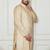 beige cotton linen kurta