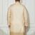 beige cotton linen kurta