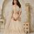 Elegant Beige Ivory color Wedding Lehenga with Leaf Embroidery