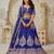 Royal Purpple bridal lehenga with zari work
