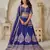 Royal Purpple bridal lehenga with zari work