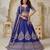 Royal Purpple bridal lehenga with zari work