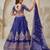 Royal Purpple bridal lehenga with zari work