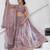 Royal Raw Silk purple Lehenga for Haldi & Carnival