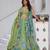 Vibrant Dual Tone Green & Turquoise Lehenga with Double Dupattas for Weddings