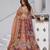 Two Shades of Elegance – Rust & Dark Rust Double Dupatta Lehenga