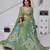 Vibrant Dual Tone Green & Turquoise Lehenga with Double Dupattas for Weddings