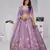Regal Purple: Raw Silk Lehenga