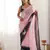 rich georgette art silk saree with beautiful multi-tone embroidery work supreme quality with banglori art silk blouse
