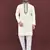 White viscose silk embroidery sequins work straight men's kurta pyjama