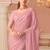 Pink Chiffon Embellished Saree,Sari Comes With Embroidered Blouse