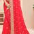 Pink sequin zari resham moti stone border georgette designer saree for women