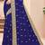 Navy blue sequin zari resham moti stone border georgette designer saree for women