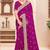 Wine sequin zari resham moti stone border georgette designer saree for women