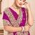 Wine sequin zari resham moti stone border georgette designer saree for women