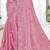pink sequin coding embroidered crush silk blend saree with unstitch blouse piece