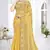 mustard sequin coding embroidered crush silk blend saree with unstitch blouse piece