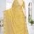 mustard sequin coding embroidered crush silk blend saree with unstitch blouse piece