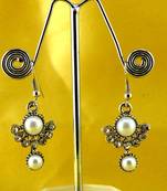 Micro Platted Moti Polki Cz Earing
