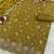Mustard embroderied silk semi-stitched salwar suit