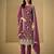 Maroon embroderied silk salwar suit