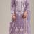 Light-lavender embroderied silk salwar suit