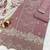 Pink embroderied cotton salwar suit