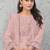 Light-pink embroderied cotton salwar suit