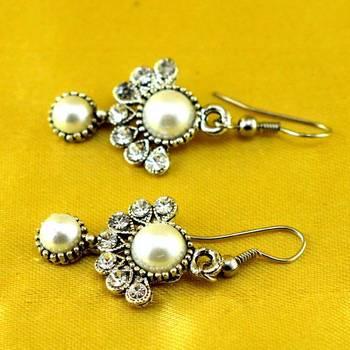 Micro Platted Moti Polki Cz Earing 2
