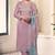 Lavendar embroderied silk salwar suit